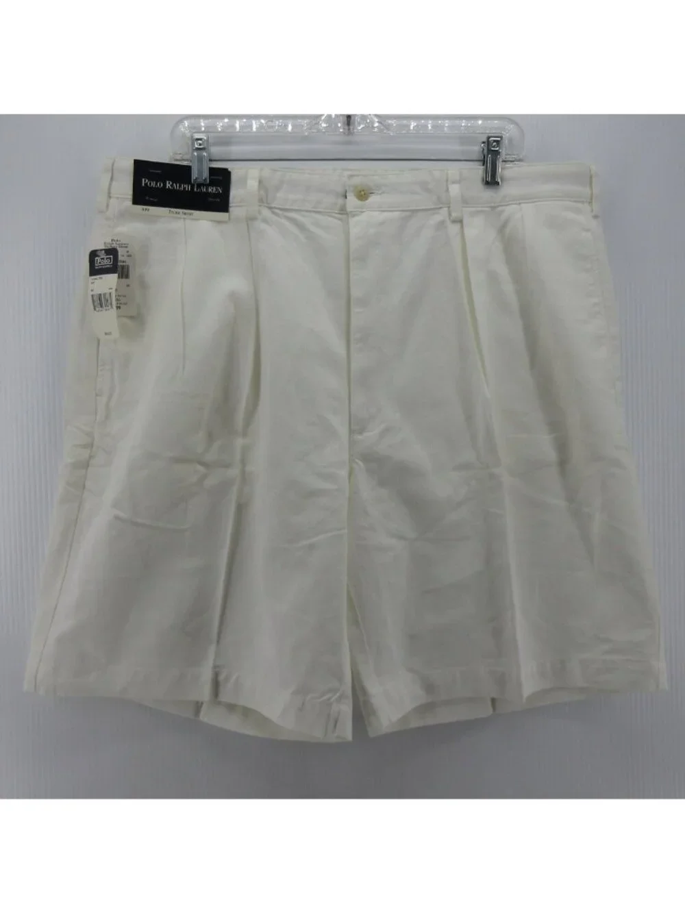 VINTAGE Polo Ralph Lauren Shorts 40 Tyler Chino Relaxed Pleated USA
